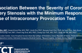 TCT 602: Association Between the Severity of Coronary Artery Stenosis With the Minimum Responsive Dose of Intracoronary Provocation Test