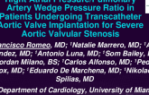 TCT 908: Right Atrial Pressure/Pulmonary Artery Wedge Pressure Ratio in Patients Undergoing Transcatheter Aortic Valve Implantation for Severe Aortic Stenosis