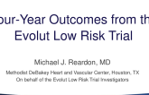 Four-Year Outcomes From the EVOLUT Low Risk Trial