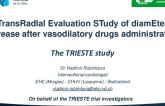TCT 998: TransRadIal Evaluation STudy of DiamEter Increase After Vasodilatory Drugs Administration: The TRIESTE Randomized Study