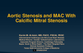 Case: Aortic Stenosis and MAC With Calcific Mitral Stenosis