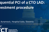 TCT 1220: Sequential PCI of a CTO LAD: Investment Procedure