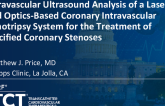 TCT 379: Intravascular Ultrasound Analysis of a Laser- and Optics-Based Coronary Intravascular Lithotripsy System for the Treatment of Calcified Coronary Stenoses