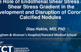 TCT 375: The Role of Endothelial Shear Stress and Shear Stress Gradient in the Development and Disruption of Coronary Calcified Nodules 