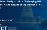 Real-World Study of IVL in Challenging BTK Lesions: Acute Results of the Disrupt BTK II Study