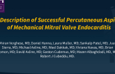 TCT 1281: First Description of Successful Percutaneous Aspiration of Mechanical Mitral Valve Endocarditis