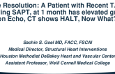 Case Resolution: A Patient With Recent TAVR, Receiving SAPT, and at 1 Month Has Elevated Gradient on Echo, and CT Shows HALT – Now What