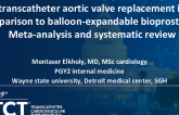 TCT 162: The Effectiveness and Safety of Self-expanding Transcatheter Aortic Valve Replacement in Comparison to Balloon-expandable Bioprosthesis: Meta-analysis and Systematic Review
