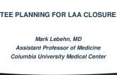 TEE Planning for LAA Closure