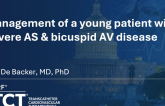 Management of a Young Patient With Severe AS and Bicuspid Aortic Valve Disease