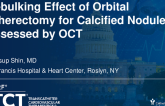 TCT 376: Debulking Effect of Orbital Atherectomy for Calcified Nodule Assessed by Optical Coherence Tomography
