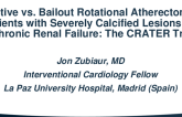 TCT 319: Coronary Rotational Atherectomy Elective vs. Bailout in Patients With Severely Calcified Lesions and Chronic Renal Failure Trial