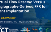TCT 715: Virtual Flow Reserve Versus Angiography-Derived FFR for Stent Implantation