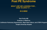 Post PE Syndrome
