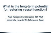 What is the long-term potential for restoring vessel function
