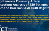 TCT 663: Spontaneous Coronary Artery Dissection: Analysis of 230 Patients From the Brazilian SCALIBUR Registry