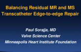 Balancing Residual MR and MS After Transcatheter Edge-to-Edge Repair