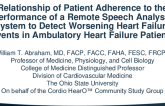 Relationship of Patient Adherence to the Performance of a Remote Speech Analysis System to Detect Worsening Heart Failure Events in Ambulatory Heart Failure Patients