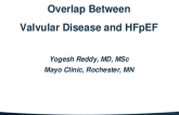 Overlap Between Valvular Heart Diseases and HFpEF