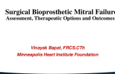 SPOTLIGHT LECTURE:  Surgical Bioprosthetic Mitral Failure - Assessment, Therapeutic Options and Outcomes