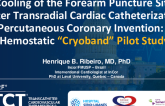 TCT 997: Cooling of the Forearm Puncture Site After Transradial Cardiac Catheterization or Percutaneous Coronary Intervention: The Hemostatic “Cryoband” Pilot Study