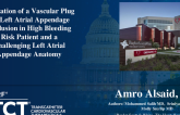 TCT 1404: Utilization of a Vascular Plug for Left Atrial Appendage Occlusion in High Bleeding Risk Patient and a Challenging Left Atrial Appendage Anatomy