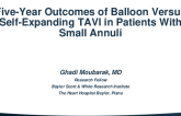 TCT 409: Five-Year Outcomes With Balloon Versus Self-Expanding TAVI in Patients With Small Annuli
