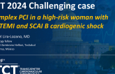 TCT 1497: Complex PCI in a High-Risk Woman With NSTEMI and SCAI B Cardiogenic Shock