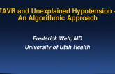 TAVR and Unexplained Hypotension: An Algorithmic Approach