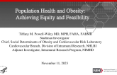 Population Health and Obesity: Achieving Equity and Feasibility