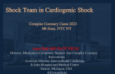 Shock Team in Cardiogenic Shock