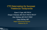 CTO Intervention for Incessant Ventricular Tachycardia