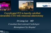 Complicated PCI in heavily calcified circumflex CTO with rotational atherectomy